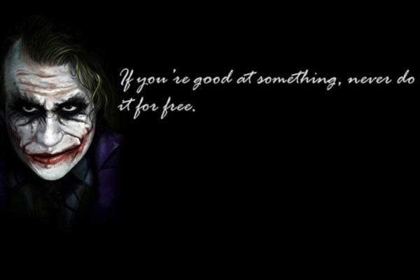 [Những Câu Nói Hay Của Joker] 35 câu nói hay của Joker (tiếng Anh) Tư duy sống khác biệt của chàng hề